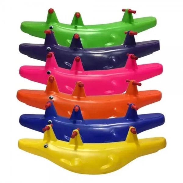 Gangorra Crocodilo Balanço Infantil 3 Lugares