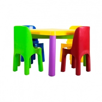 Conjunto Mesinha Infantil com 4 cadeiras